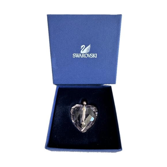 【Swarovski】 "With You" Heart Pink Crystal Secret Message Bottle - Picture 1 of 8
